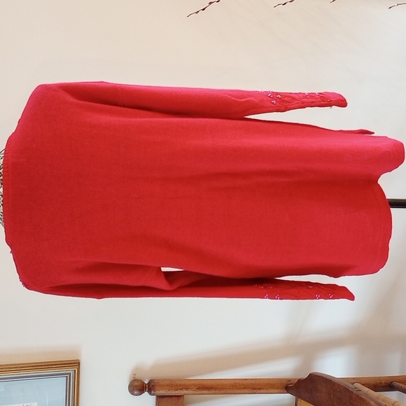 REDUCED!VTG Jessica Stevens Holiday Tunic Sweater W/Embellishments SizeM - Picture 6 of 11